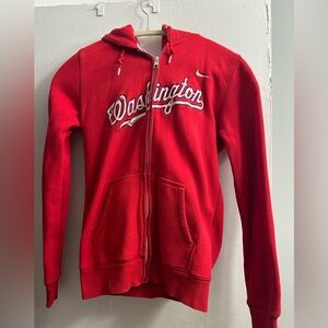 Nike Red and Gray Hoodie